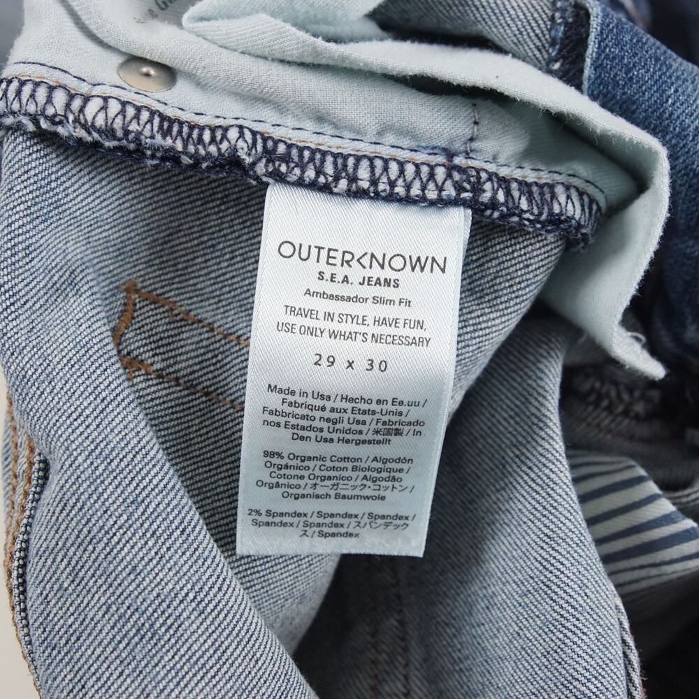 Outerknown Sea Ambassador Slim Fit Jeans Mens Sz 29 x 30 - Picture 9 of 9